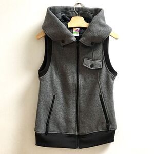 BURTON SPRING HOODED VEST/ charcoal gray/ M